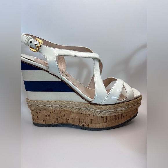 Prada Patent Wedge 38.5 - Picture 2 of 16